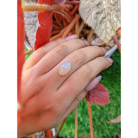 2.90 Ct. Multi Color Cabochon Fire Opal (Flame Opal) from Ethiopia Life Style