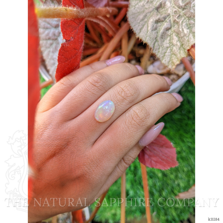 2.90 Ct. Multi Color Cabochon Fire Opal (Flame Opal) from Ethiopia