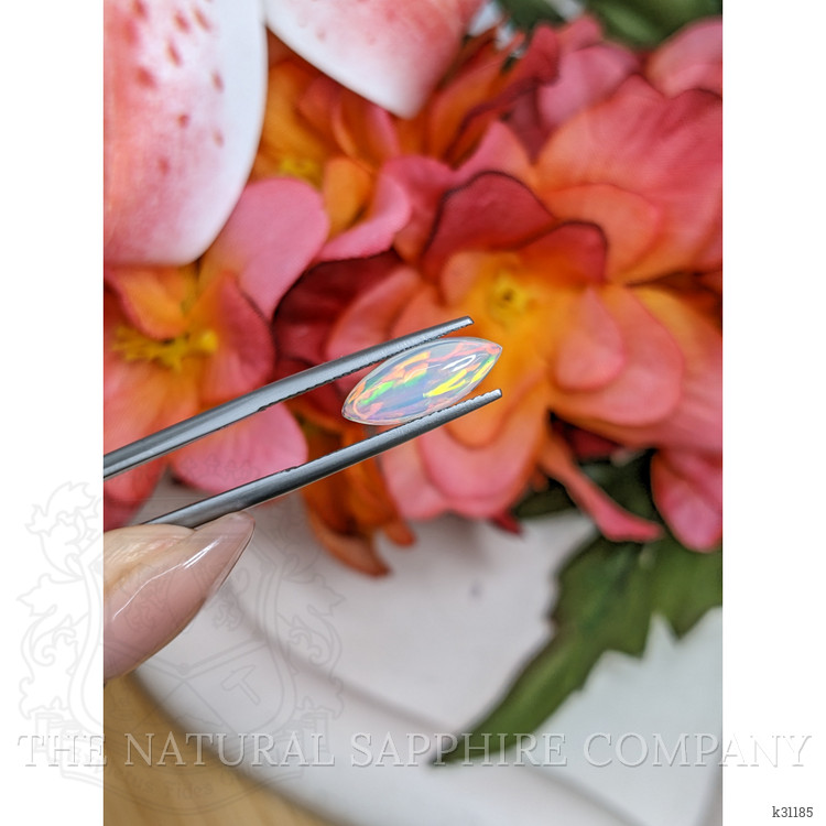 1.73 Ct. Multi Color Cabochon Fire Opal (Flame Opal) from Ethiopia