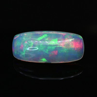 2.88 Ct. Multi Color Cabochon Fire Opal (Flame Opal) from Ethiopia Video