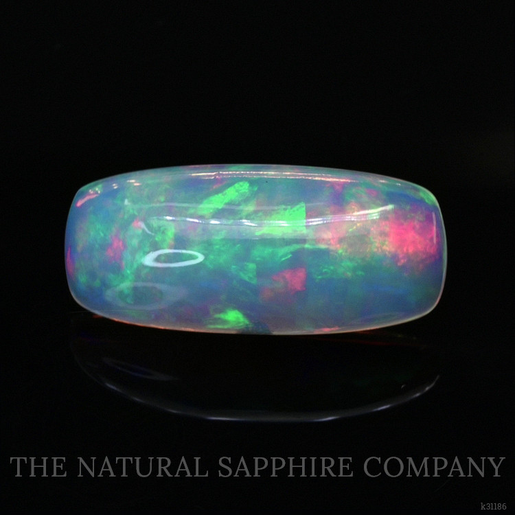 2.88 Ct. Multi Color Cabochon Fire Opal (Flame Opal) from Ethiopia