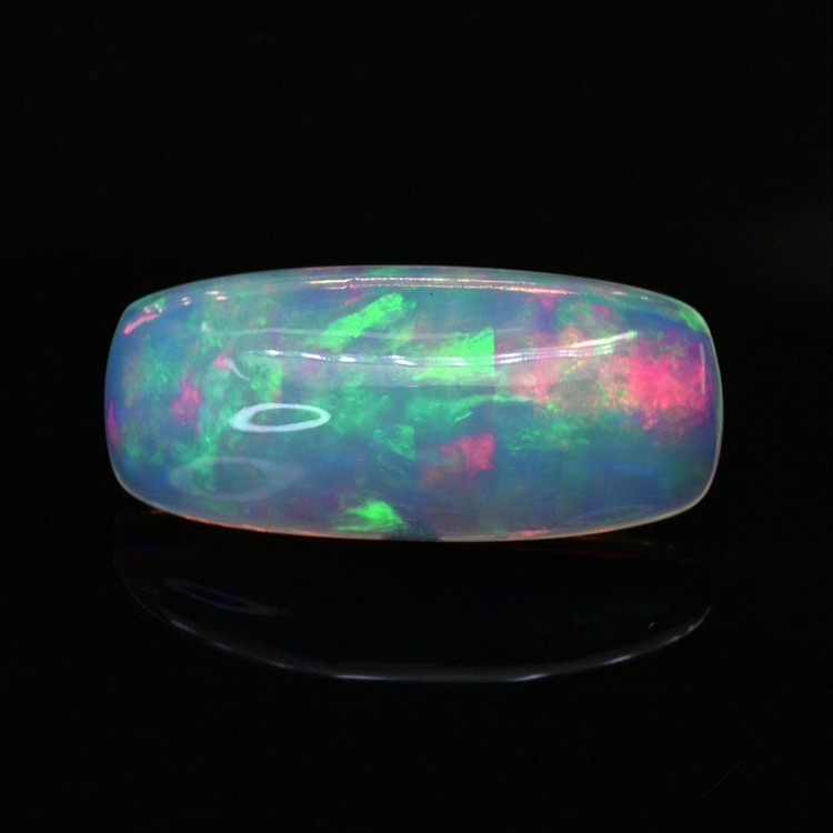 2.88 Ct. Multi Color Cabochon Fire Opal (Flame Opal) from Ethiopia