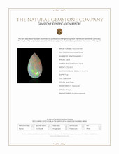 8.12 Ct. Multi Color Cabochon Fire Opal (Flame Opal) from Ethiopia Scan Report