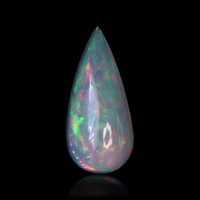 3.22 Ct. Multi Color Cabochon Fire Opal (Flame Opal) from Ethiopia Video