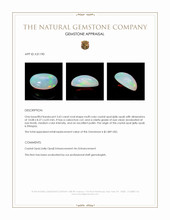 3.63 Ct. Multi Color Cabochon Crystal Opal (Jelly Opal) from Ethiopia Appraisal