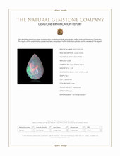 3.59 Ct. Multi Color Cabochon Fire Opal (Flame Opal) from Ethiopia Scan Report