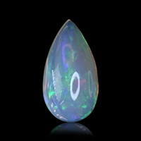 3.27 Ct. Multi Color Cabochon Fire Opal (Flame Opal) from Ethiopia Video
