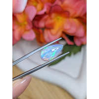 3.27 Ct. Multi Color Cabochon Fire Opal (Flame Opal) from Ethiopia Life Style