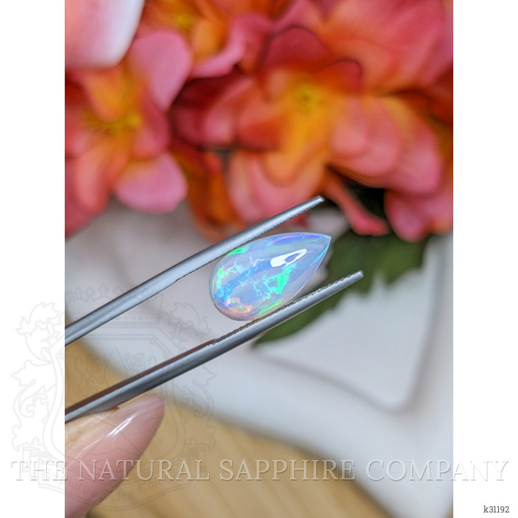 3.27 Ct. Multi Color Cabochon Fire Opal (Flame Opal) from Ethiopia