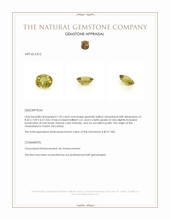 1.96 Ct. Greenish Yellow Chrysoberyl from Ceylon (Sri Lanka) Appraisal