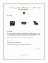 2.04 Ct. Spinel from Burma (Myanmar) Appraisal