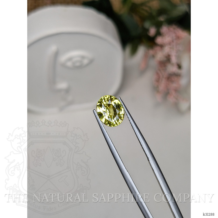 3.21 Ct. Greenish Yellow Chrysoberyl from Ceylon (Sri Lanka)