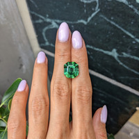 9.66 Ct. Green Tourmaline from Africa Life Style