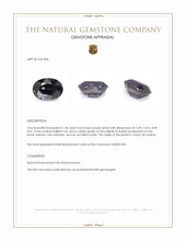 1.30 Ct. Purple Spinel from Ceylon (Sri Lanka) Appraisal