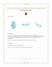 1.68 Ct. Blue Aquamarine from Mozambique Appraisal