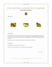 2.78 Ct. Chrysoberyl from Ceylon (Sri Lanka) Appraisal