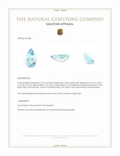 1.03 Ct. Blue Aquamarine from Mozambique Appraisal