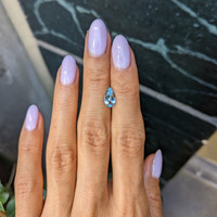 1.03 Ct. Blue Aquamarine from Mozambique Life Style
