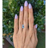 1.43 Ct. Blue Aquamarine from Mozambique Life Style