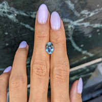 1.79 Ct. Blue Aquamarine from Mozambique Life Style
