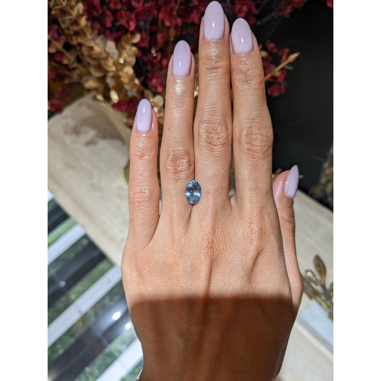 1.79 Ct. Blue Aquamarine from Mozambique