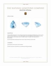 1.69 Ct. Blue Aquamarine from Mozambique Appraisal