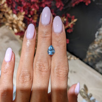 1.69 Ct. Blue Aquamarine from Mozambique Life Style