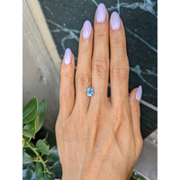 1.69 Ct. Blue Aquamarine from Mozambique Life Style