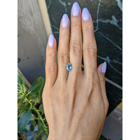 1.53 Ct. Blue Aquamarine from Mozambique Life Style