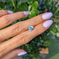 1.92 Ct. Blue Aquamarine from Mozambique Life Style