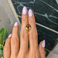 4.60 Ct. Greenish Yellow Tourmaline from Africa Life Style