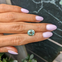 3.27 Ct. Bluish Green Tourmaline from Africa Life Style
