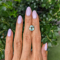 3.27 Ct. Bluish Green Tourmaline from Africa Life Style