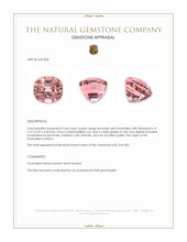 2.44 Ct. Brownish Pink Tourmaline from Africa Appraisal