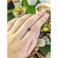 1.29 Ct. Purplish Pink Spinel from Ceylon (Sri Lanka) Life Style
