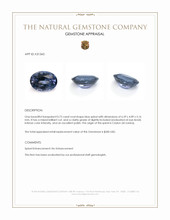0.73 Ct. Blue Spinel from Ceylon (Sri Lanka) Appraisal