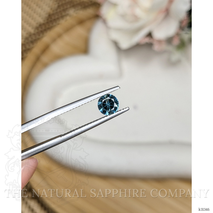 0.73 Ct. Greenish Blue Spinel from Ceylon (Sri Lanka)