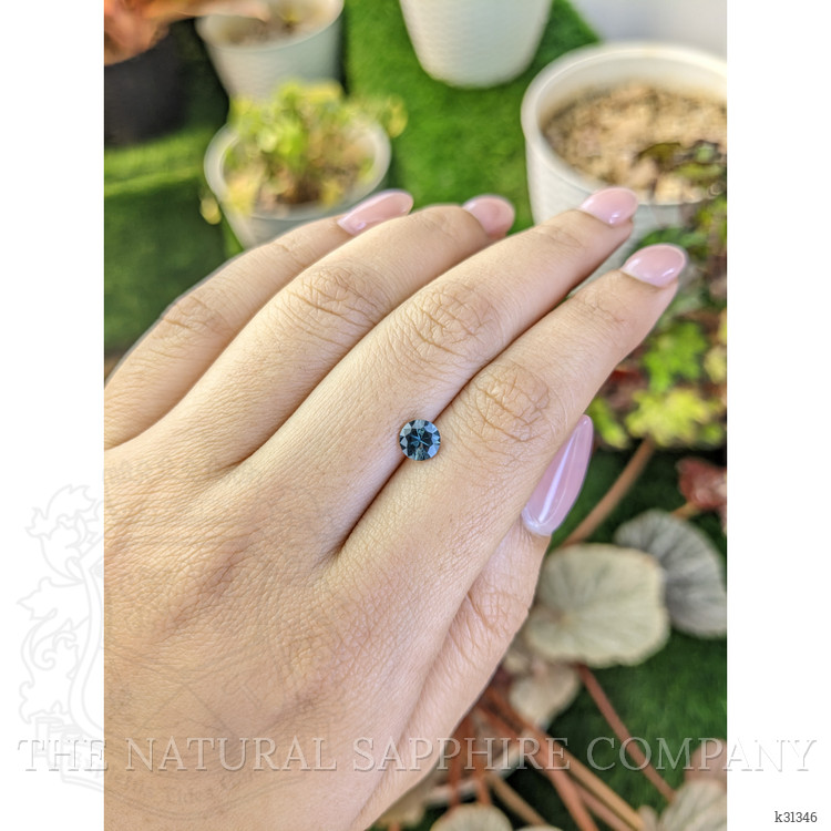 0.73 Ct. Greenish Blue Spinel from Ceylon (Sri Lanka)
