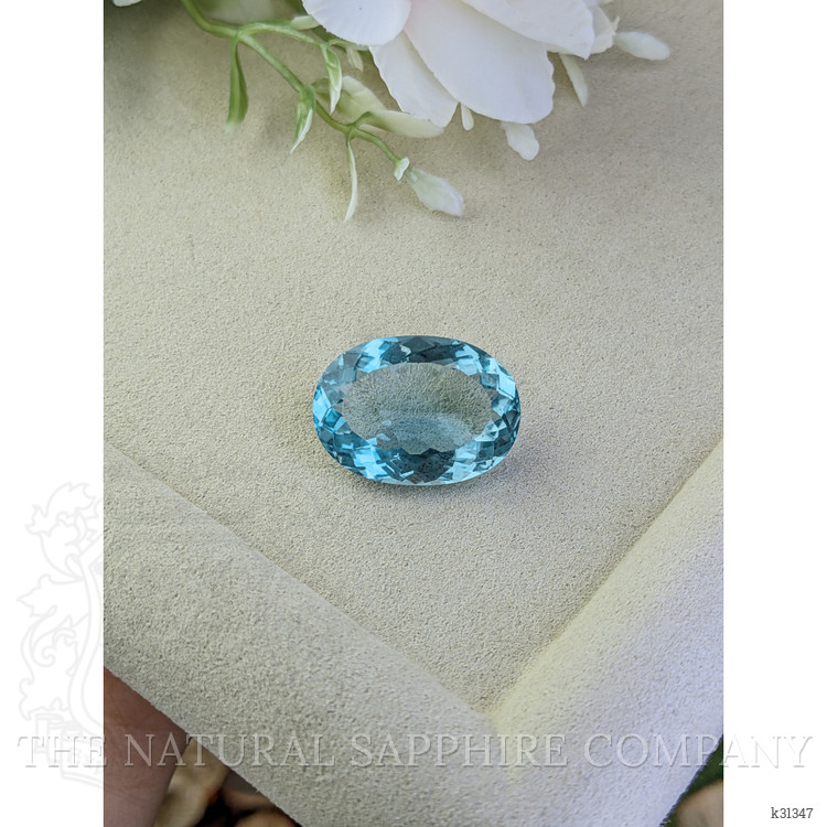 29.37 Ct. Greenish Blue Topaz from Ceylon (Sri Lanka)