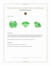 0.68 Ct. Tsavorite Garnet from Tanzania Appraisal