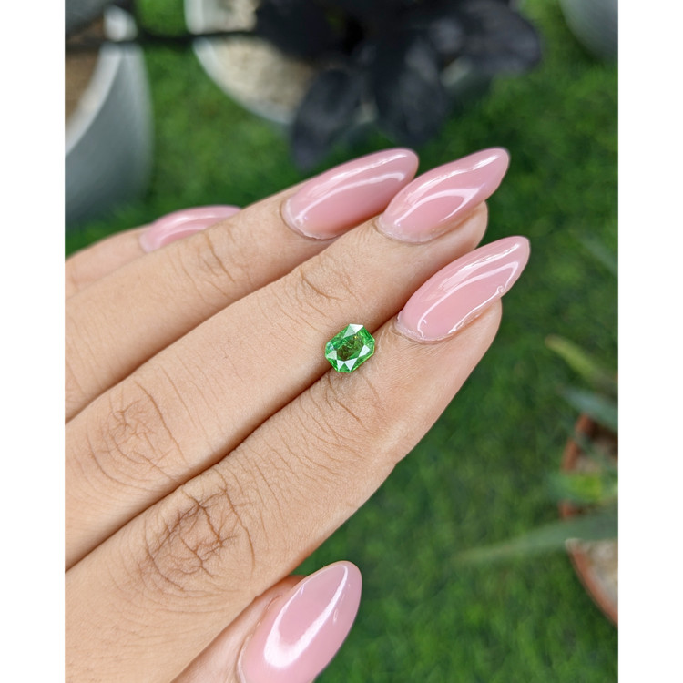 0.68 Ct. Tsavorite Garnet from Tanzania