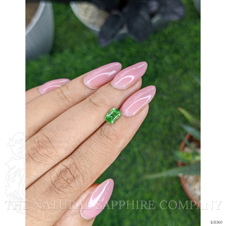 0.93 Ct. Tsavorite Garnet from Tanzania