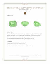 1.70 Ct. Tsavorite Garnet from Tanzania Appraisal