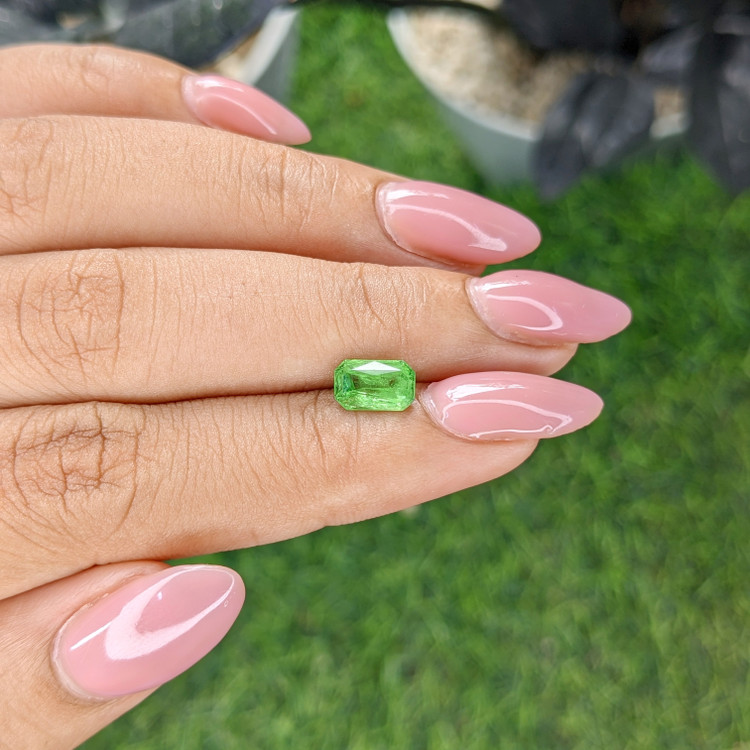 1.29 Ct. Tsavorite Garnet from Tanzania