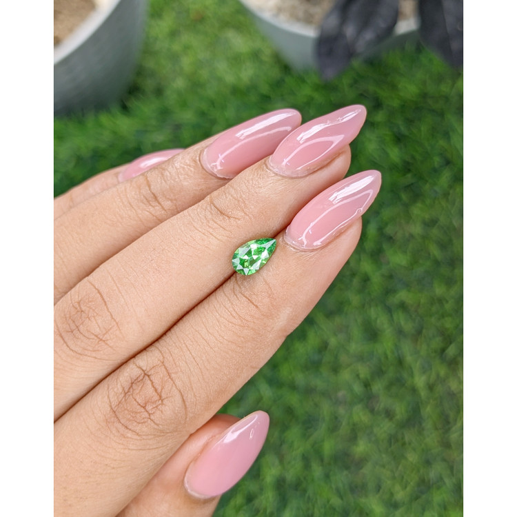 0.77 Ct. Tsavorite Garnet from Tanzania