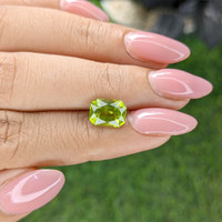 2.46 Ct. Yellowish Green Peridot from Pakistan Life Style