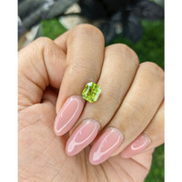 1.48 Ct. Yellowish Green Peridot from Pakistan Life Style