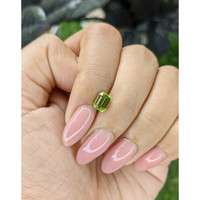 0.94 Ct. Yellowish Green Peridot from Pakistan Life Style