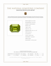 2.36 Ct. Yellowish Green Peridot from Pakistan Scan Report
