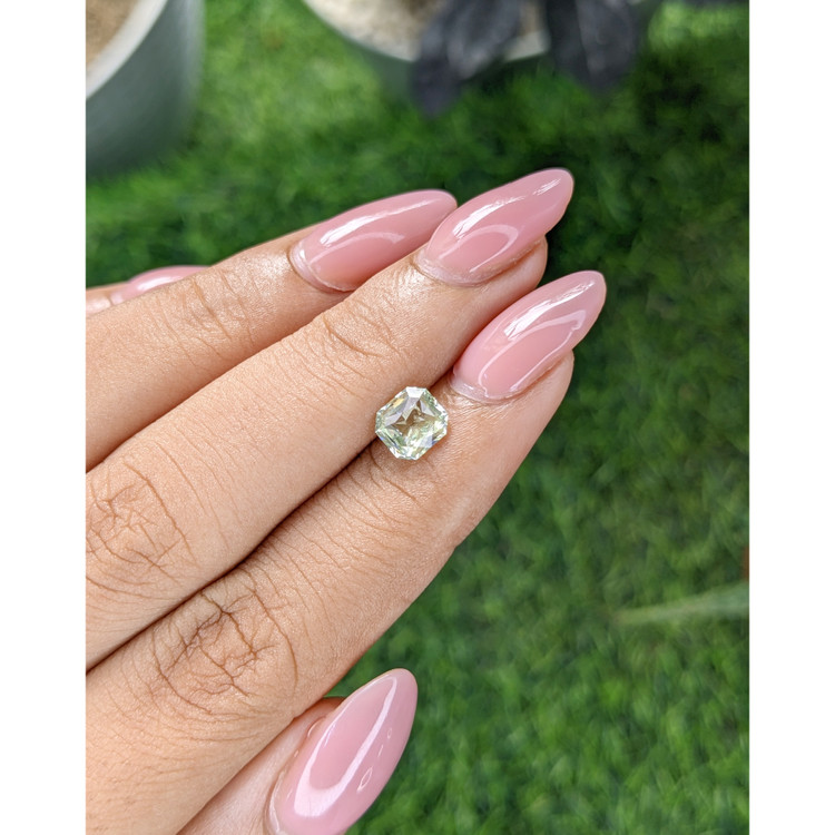 1.12 Ct. Yellowish Green Chrysoberyl from Tanzania